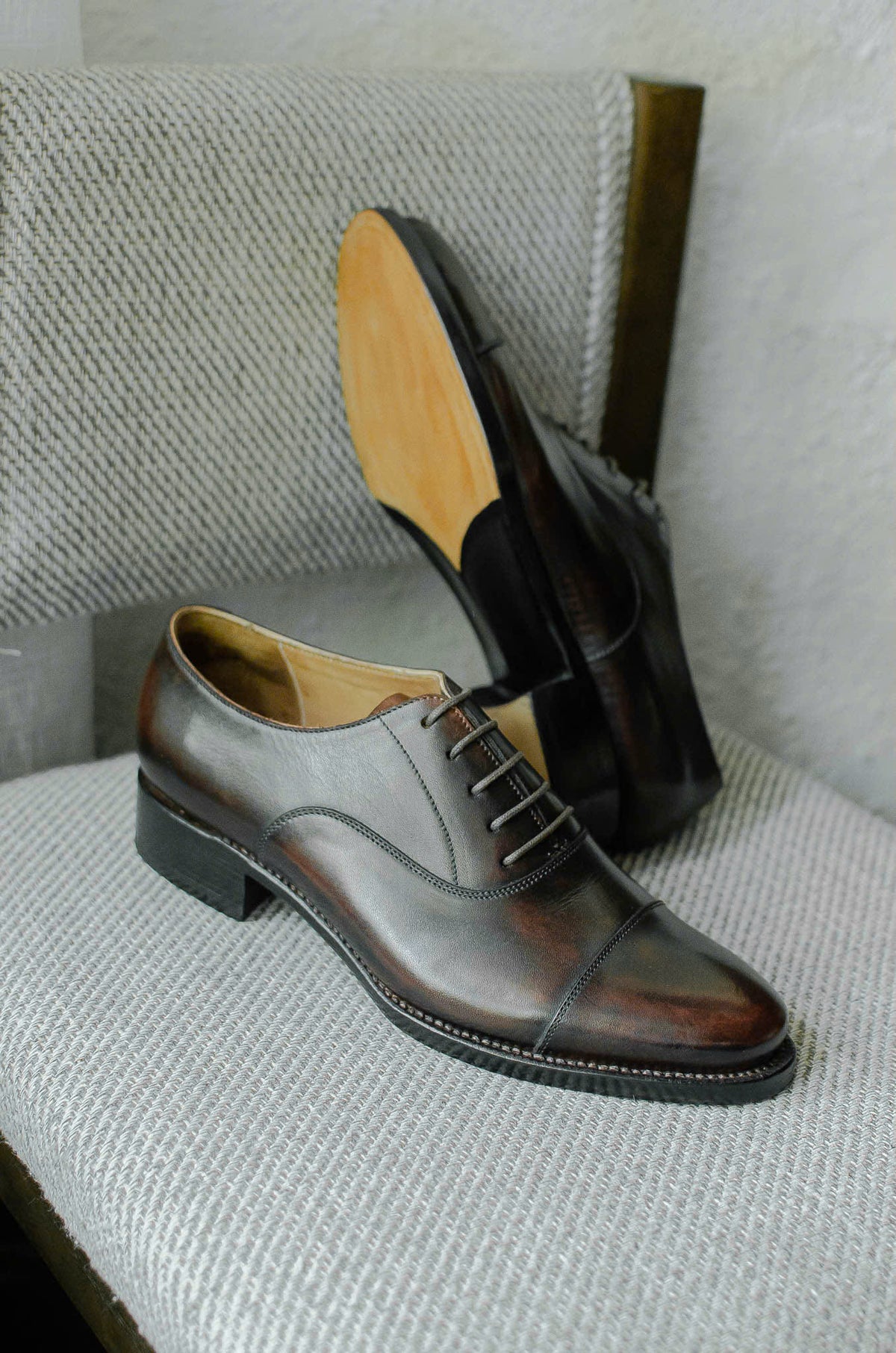 Giày Oxford Captoe