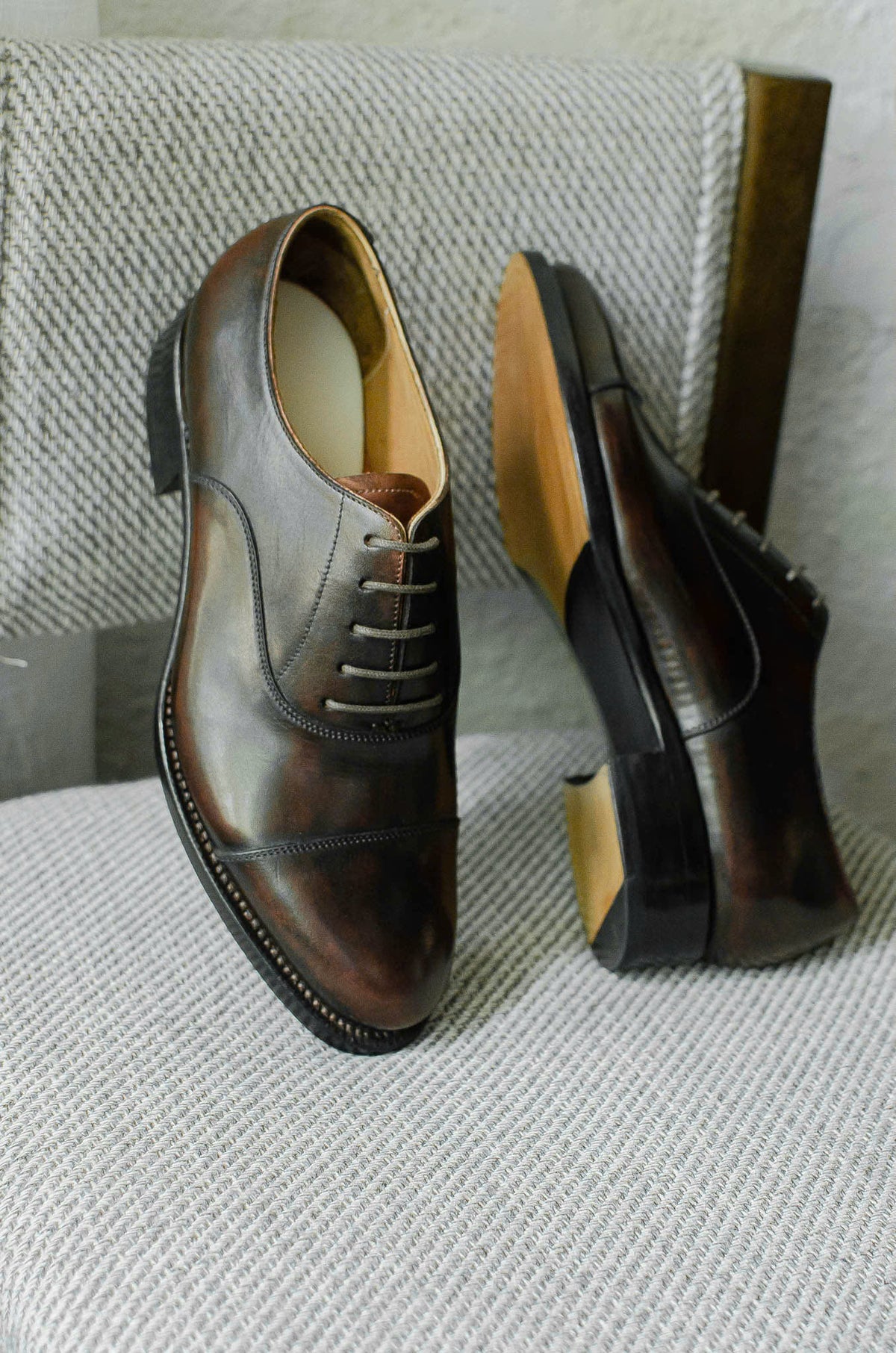 Giày Oxford Captoe