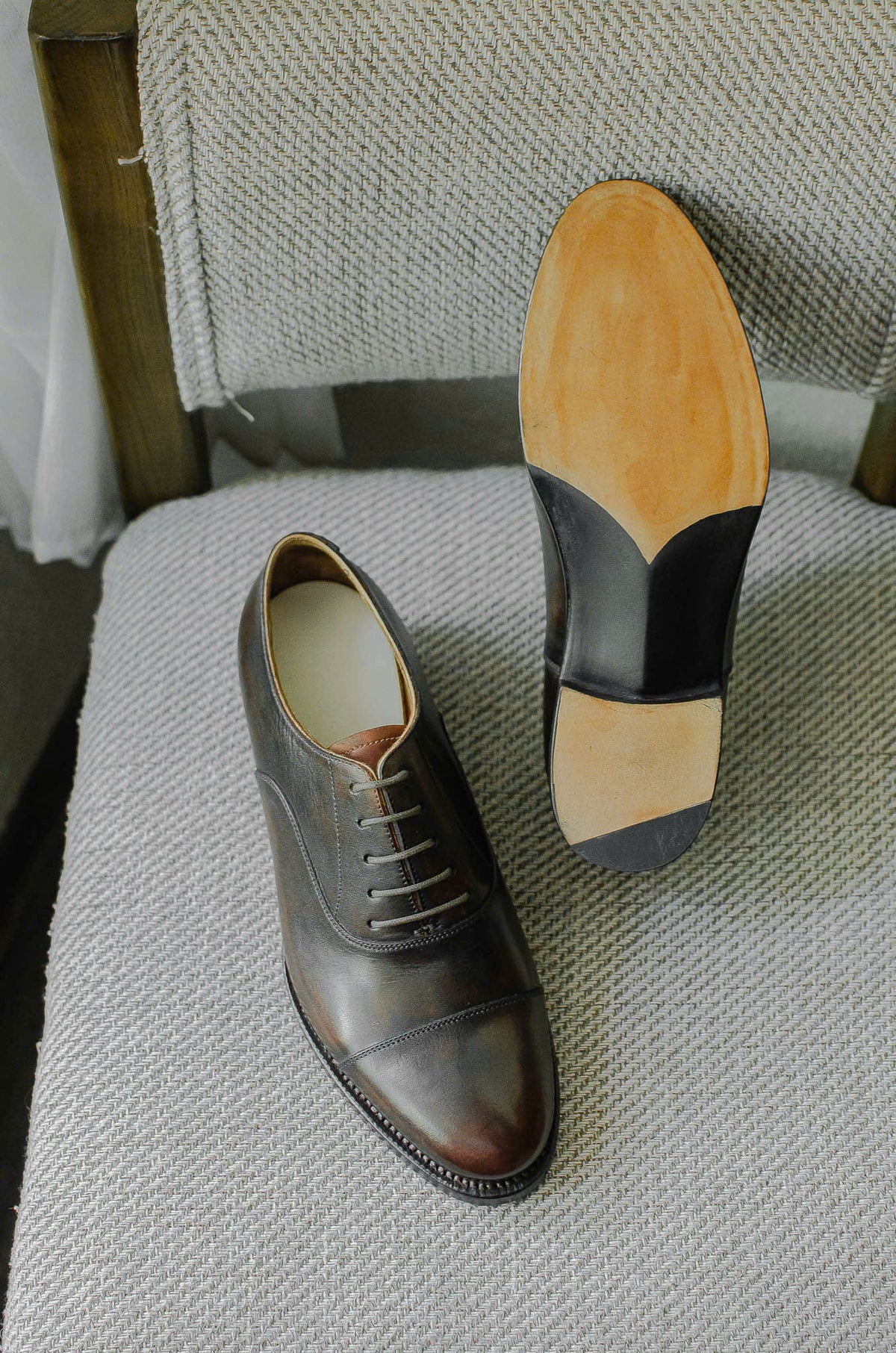 Giày Oxford Captoe