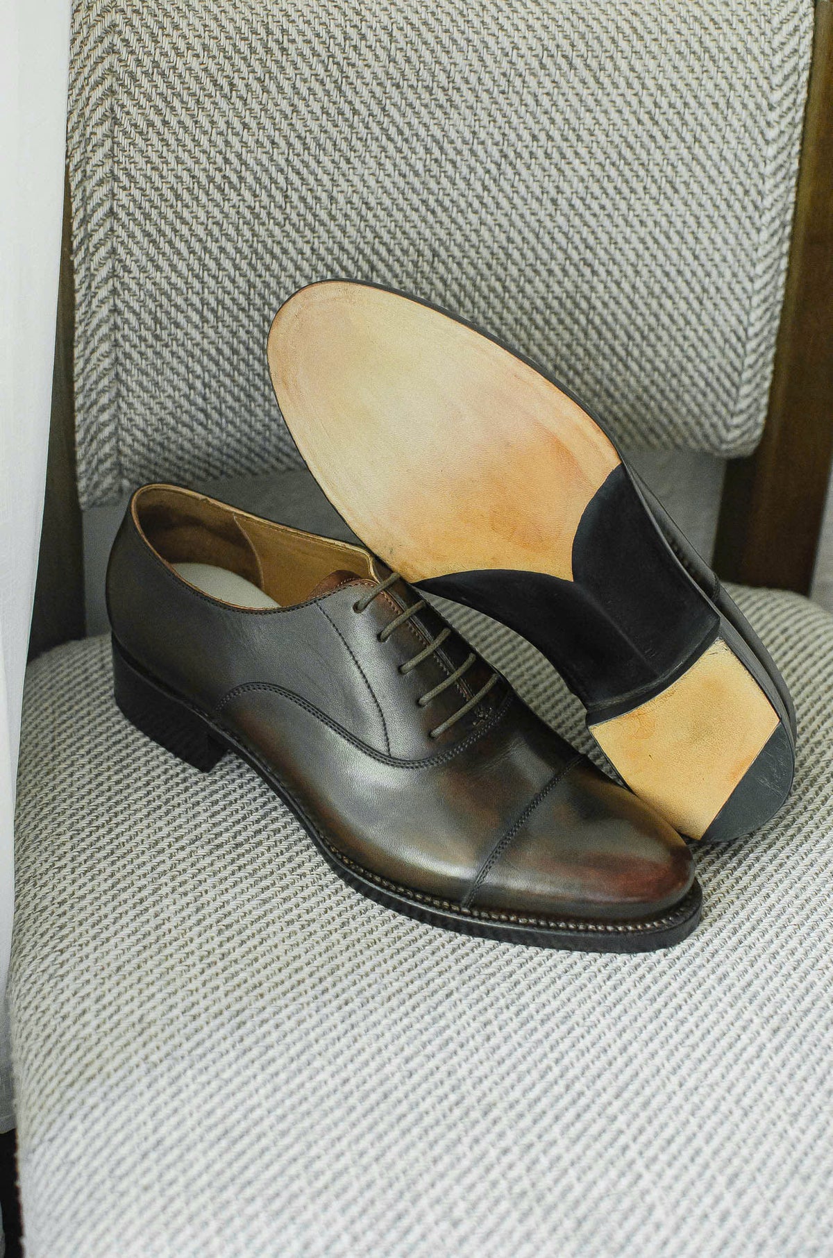 Giày Oxford Captoe